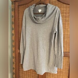Merona Heather Gray Cowl Neck Sweater
